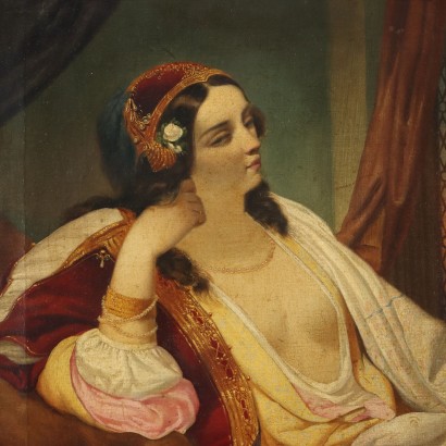 Dipinto Ritratto di Donna Orientale
