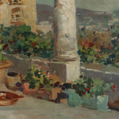 Dipinto di Luigi Bertolin Grande,Dipinto di Luigi Bertolingrande,Paesaggio con figura,Luigi Bertolingrande,Luigi Bertolingrande,Luigi Bertolingrande,Luigi Bertolingrande