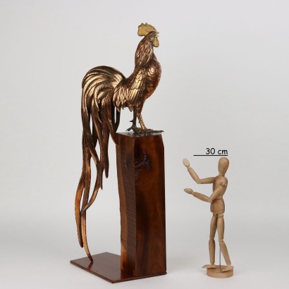 Gallo Scultura in Metallo