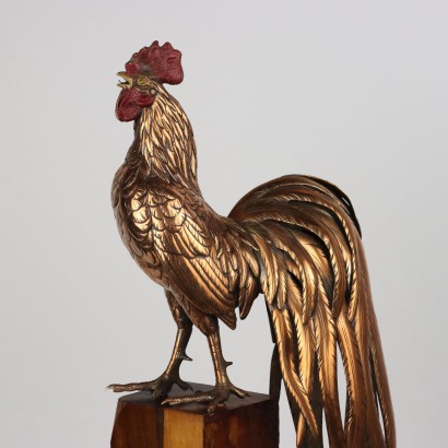 Gallo Scultura in Metallo