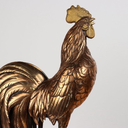 Gallo Scultura in Metallo