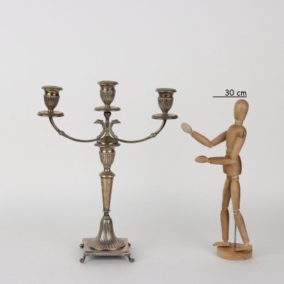 Candelabro in Argento Bausi Bruno Firenz