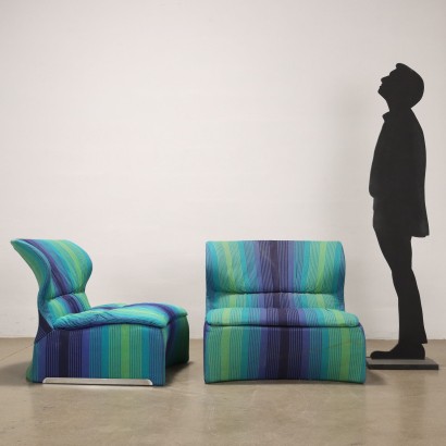 Two Low Sail Armchairs0apostrop,Giovanni Offredi ...