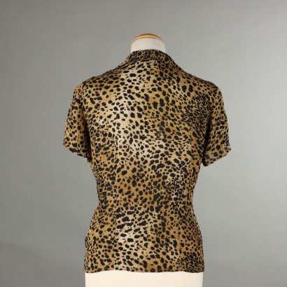 Blunauta Top in Seta Animalier
