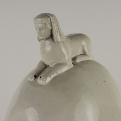 Busto de Minerva en cemento vidriado