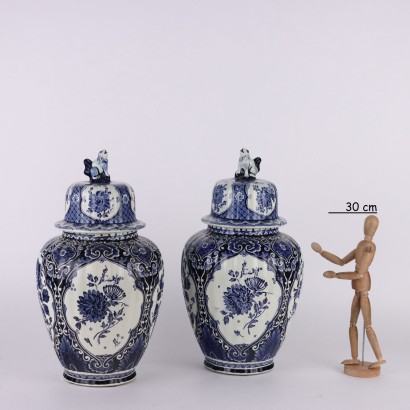 Coppia di Vasi Delft