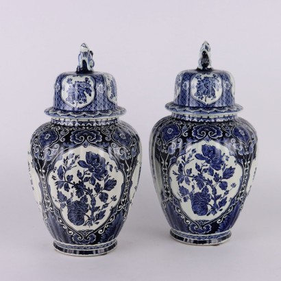 Coppia di Vasi Delft