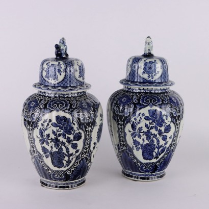 Coppia di Vasi Delft