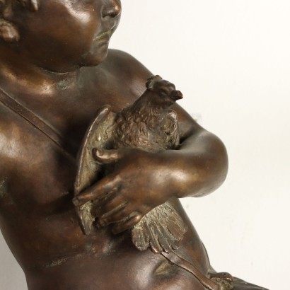 Par de putti de bronce