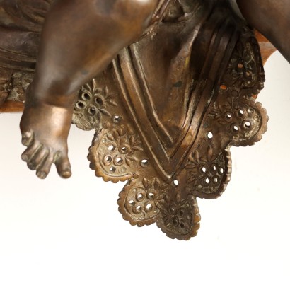 Par de putti de bronce