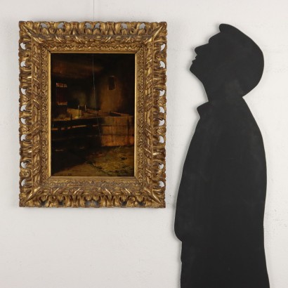 Dipinto di Lorenzo Delleani,Interno di stalla ,Lorenzo Delleani,Lorenzo Delleani,Lorenzo Delleani,Lorenzo Delleani,Lorenzo Delleani,Lorenzo Delleani,Lorenzo Delleani,Lorenzo Delleani,Lorenzo Delleani