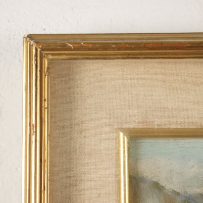 Gemälde von Carlo Vittori,Das Aostatal oberhalb von Chatillon,Carlo Vittori,Carlo Vittori,Carlo Vittori