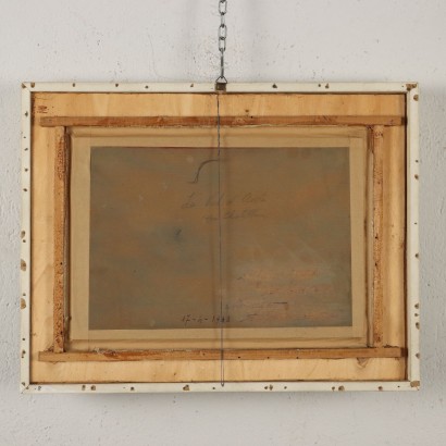 Gemälde von Carlo Vittori,Das Aostatal oberhalb von Chatillon,Carlo Vittori,Carlo Vittori,Carlo Vittori