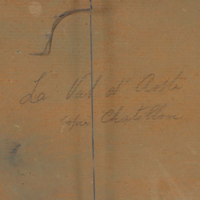 Gemälde von Carlo Vittori,Das Aostatal oberhalb von Chatillon,Carlo Vittori,Carlo Vittori,Carlo Vittori
