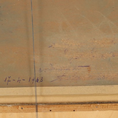 Gemälde von Carlo Vittori,Das Aostatal oberhalb von Chatillon,Carlo Vittori,Carlo Vittori,Carlo Vittori