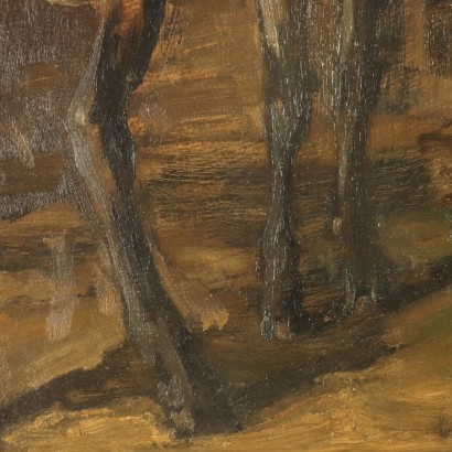 Dipinto di Carlo vittori,Interno di stalla con asino,Carlo Vittori,Carlo Vittori,Carlo Vittori,Carlo Vittori