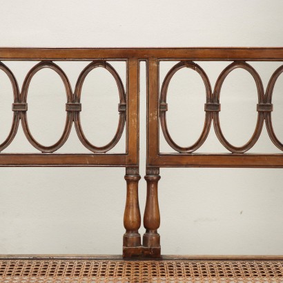 Neoclassical sofa in walnut