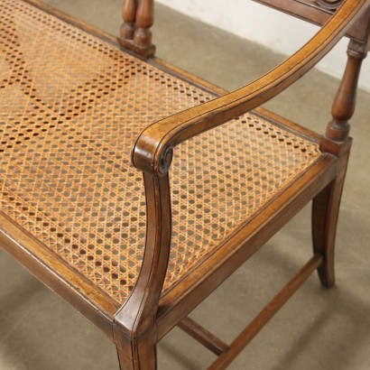 Neoclassical sofa in walnut
