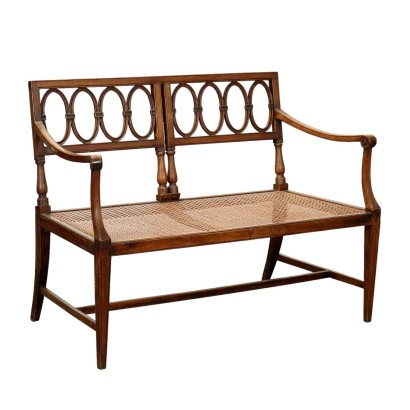 Neoclassical sofa in walnut