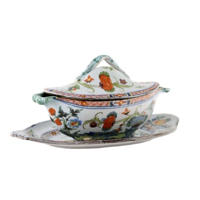 Salsera de mayólica de Faenza