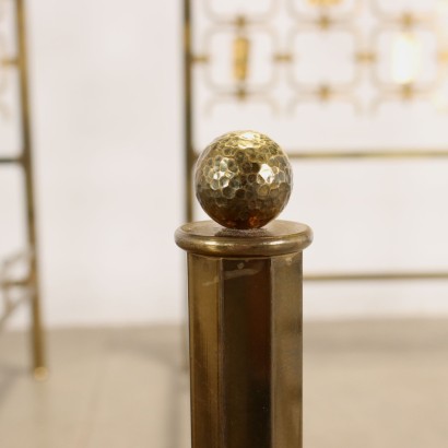 Paire de lits, lits en laiton des années 1960, lits simples en laiton des années 1960