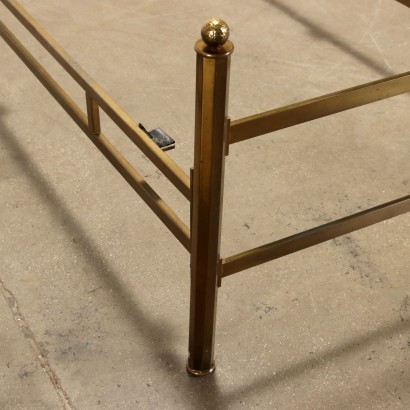 Paire de lits, lits en laiton des années 1960, lits simples en laiton des années 1960