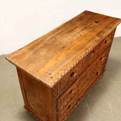 Chest of Drawers,Baroque Walnut Chest of Drawers