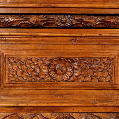 Chest of Drawers,Baroque Walnut Chest of Drawers