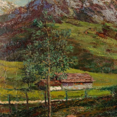 Peinture de paysage de montagne