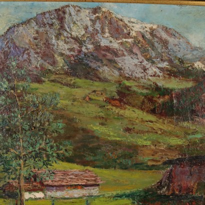 Peinture de paysage de montagne