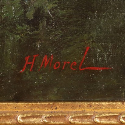 Peinture vue sur la forêt