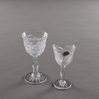 Juego de vasos de cristal de