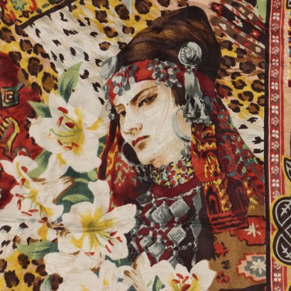 Bufanda Kenzo Vintage de gasa de seda