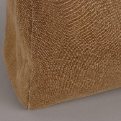 Silvano Biagini Borsa Second Hand Tessuto Canvas Pelle Italia_1208078 Silvano Biagini Borsa in Canvas e Pell
