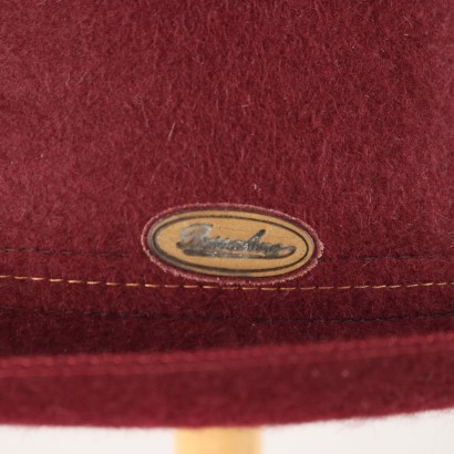 Borsalino Vintage Bordeaux Hat