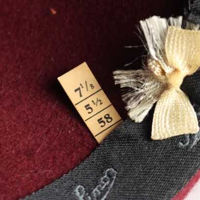 Borsalino Vintage Bordeaux Hat