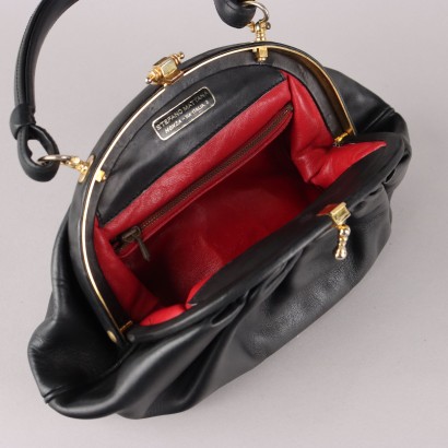 Vintage Black Leather Bag