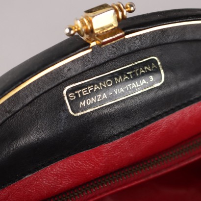 Vintage Black Leather Bag