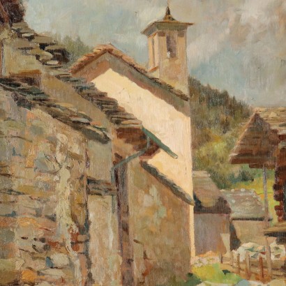 Dipinto di Domenico De Bernardi,Scorcio di paese,Domenico De Bernardi,Domenico De Bernardi,Domenico De Bernardi,Domenico De Bernardi,Domenico De Bernardi,Domenico De Bernardi,Domenico De Bernardi,Domenico De Bernardi