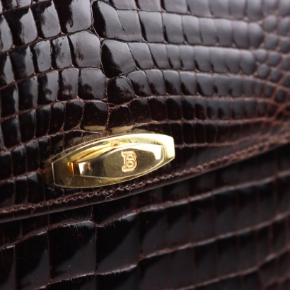 Vintage Brown Crocodile Bag