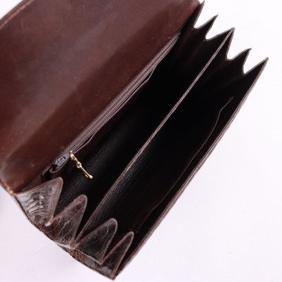 Vintage Brown Crocodile Bag