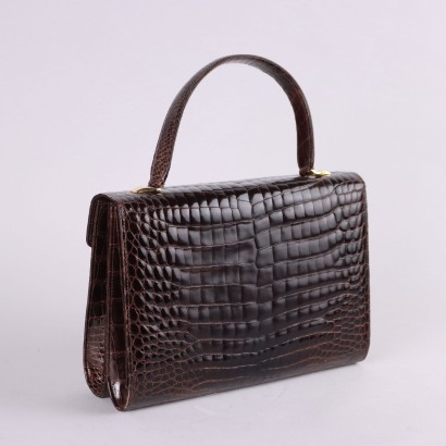 Vintage Brown Crocodile Bag