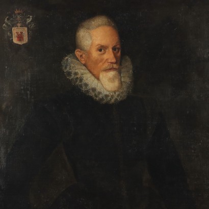 Dipinto Ritratto di Nobiluomo,Ritratto di nobiluomo.