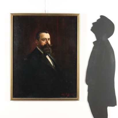 Porträtgemälde von Commendator Sironi %2