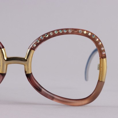 Ted Lapidus Occhiali Vintage con Brillan