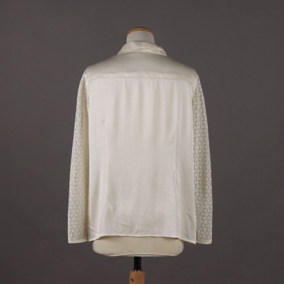 Camicia Bianca Vintage con Maniche in