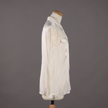 Camicia Vintage in Seta e Pizzo