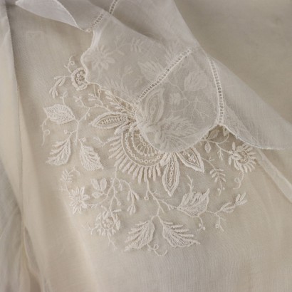 Camicia Vintage in Organza Bianca