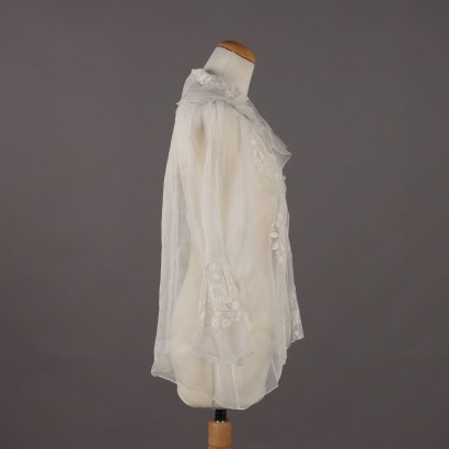 Camicia Vintage in Organza Bianca