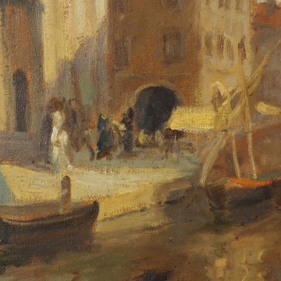 Gemälde von Emil Lindenfeld, Boote auf dem Kanal, Emil Lindenfeld, Emil Lindenfeld, Emil Lindenfeld, Emil Lindenfeld, Emil Lindenfeld